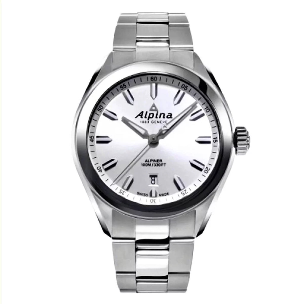 Top-quality Alpina AL-240SS4E6B Men's Alpiner Quartz Silver Dial Watch