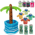 Inflatable Palm Tree Cooler with Assorted Can Coolers Assortment May Vary - Perfect for your project