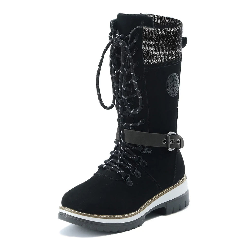 Top-quality Women's Size 8 Hiking Boots Boots For Women Snow Boots Durable Outdoor Thermal Winter Mid Calf Boots Warm Boots