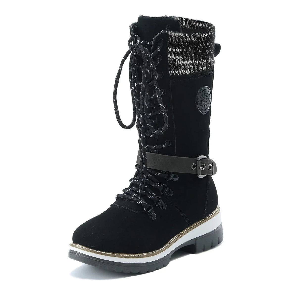 Top-quality Women's Size 8 Hiking Boots Boots For Women Snow Boots Durable Outdoor Thermal Winter Mid Calf Boots Warm Boots
