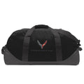 Next Generation C8 Corvette Eddie Bauer Duffle with Cross Flags Logo - Black - Perfect for your project