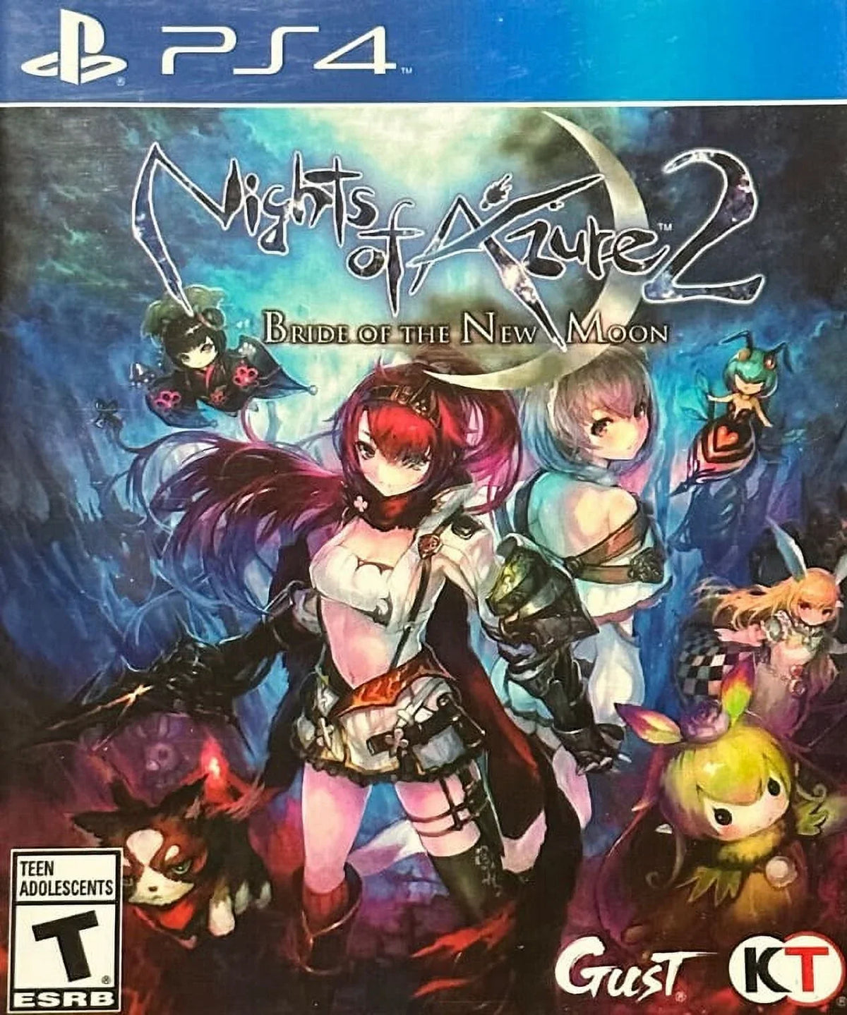 Restored Nights of Azure 2: Bride of the New Moon (Playstation 4, 2017) RPG Game (Refurbished) - Perfect for your project