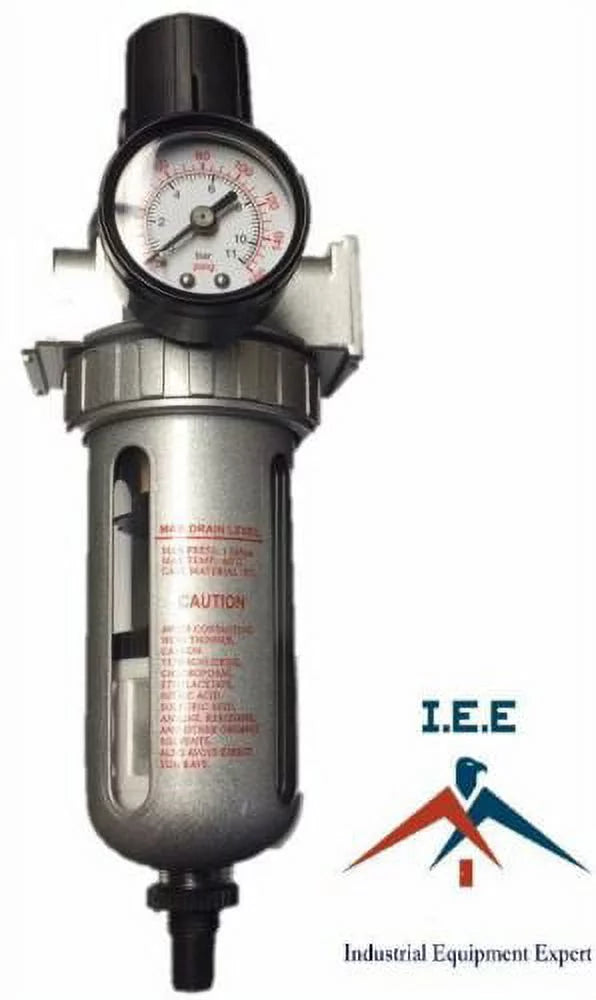 1/2" Pressure Regulator / Particulate Filter Moisture Water Trap Auto Drain