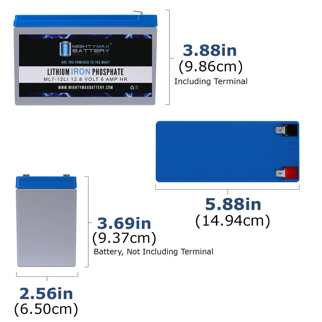 12V 7AH Lithium Replacement Battery for Altered Pro-Line 600 V3-S - Perfect for your project