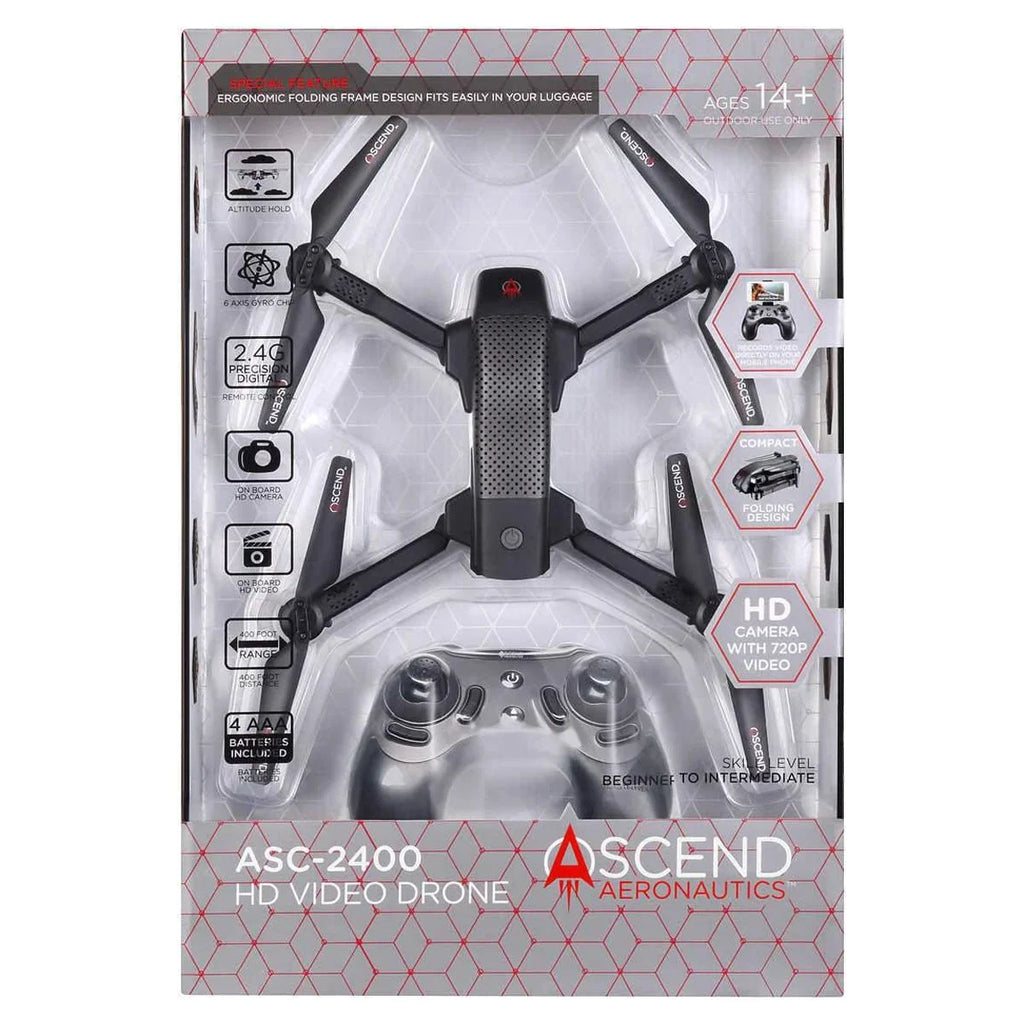 Ascend Aeronautics ASC-2400 720P HD Video Drone