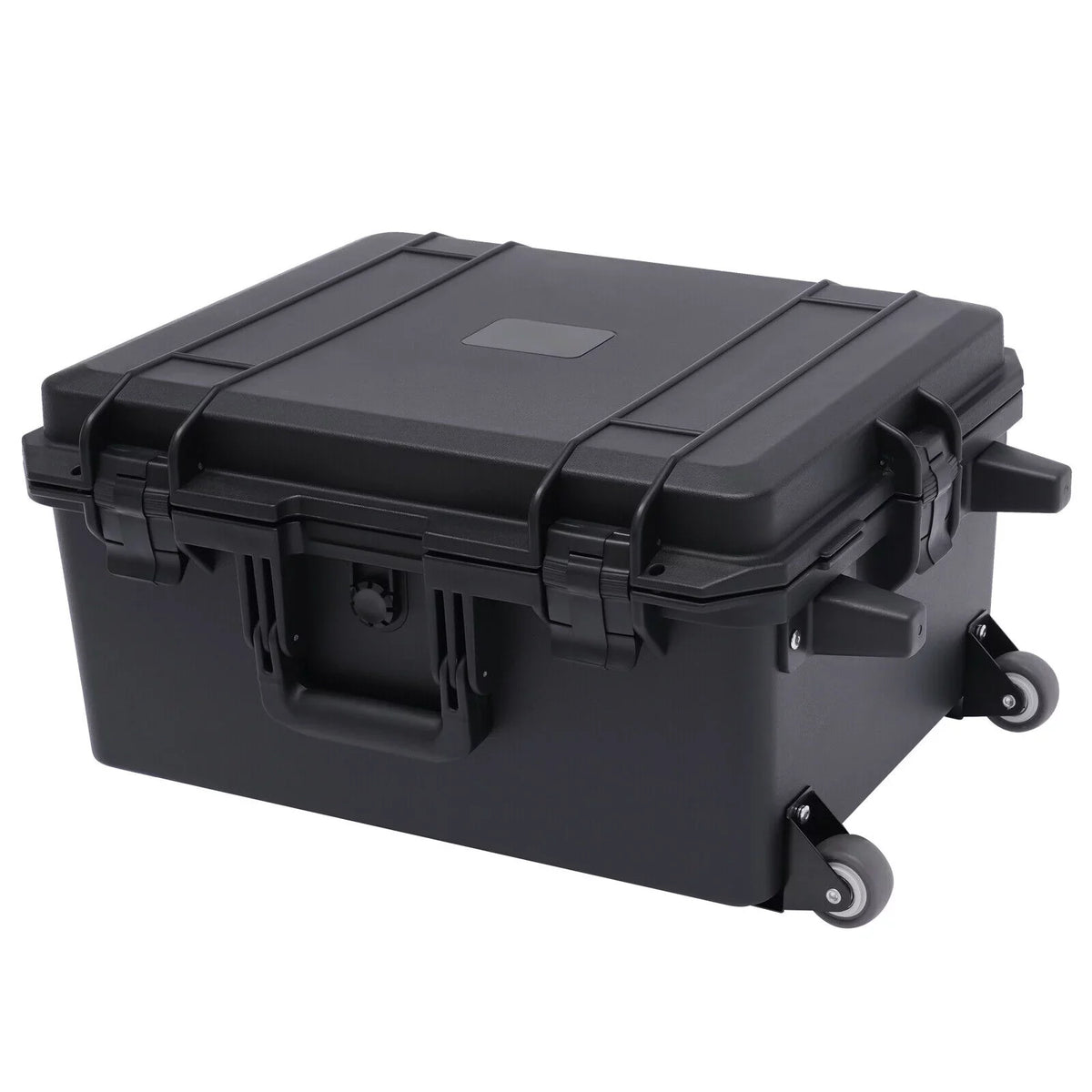 Miumaeov Large Portable Protective Water and Shock Resistant Hard Case Camera Tools Equipment Laptop Hard Case Box with Wheels and Handle with 5 Layers Foam Black 16.7" x 12" x 21.25" - Perfect for your project