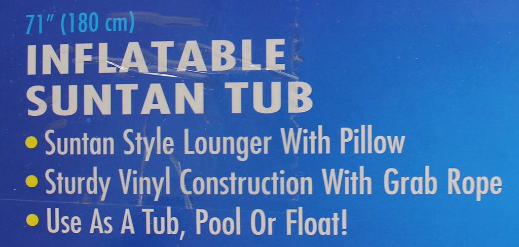 Top-quality Swimline 9052 71" Pool Inflatable Suntan Tub Float Lounge (Open Box) (6 Pack)