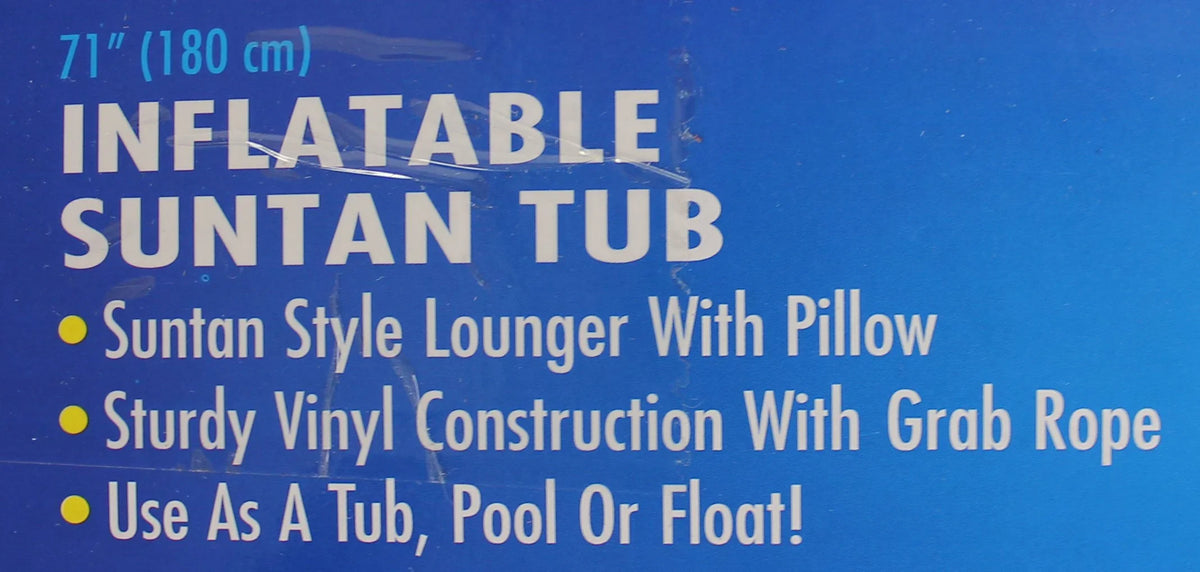 Top-quality Swimline 9052 71" Pool Inflatable Suntan Tub Float Lounge (Open Box) (6 Pack)