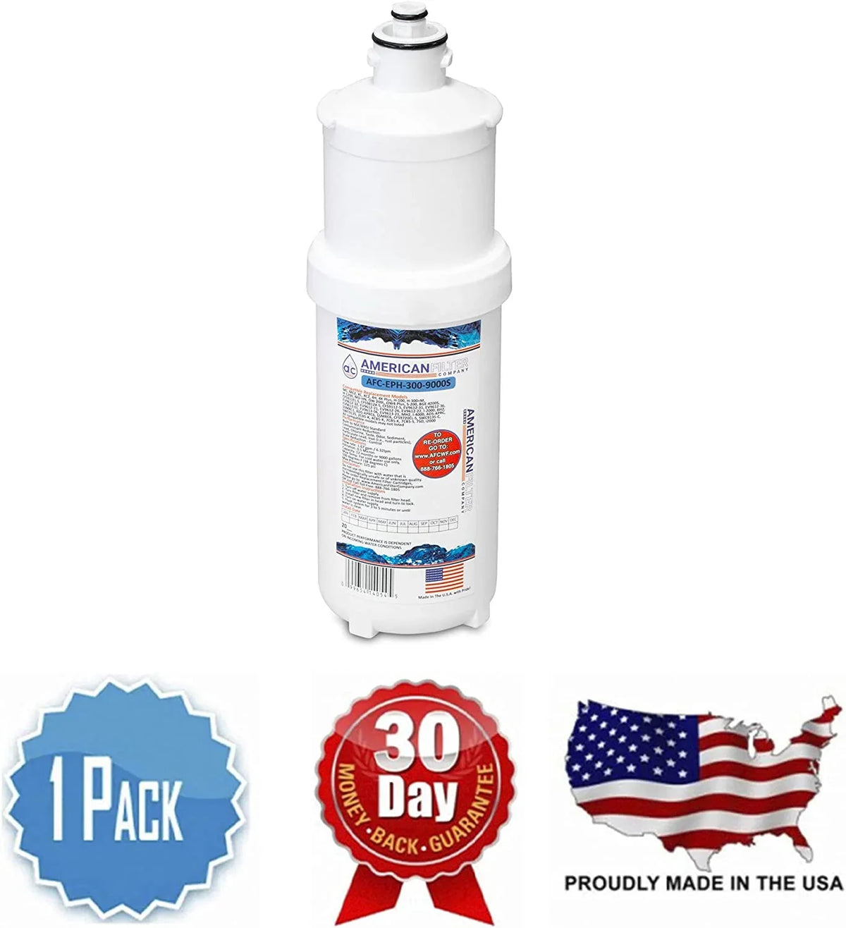 AFC Brand, Water Filter, Model # AFC-EPH-300-12000SK, Compatible With Scotsman(R) SSMRC1 Filternew AFC Brand Model # AFC-EPH-300-9000S 1 - Filter