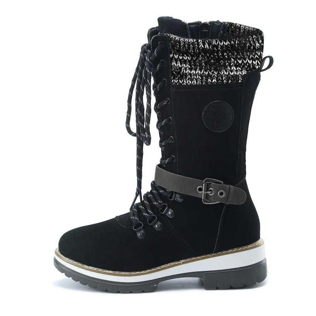 Top-quality Women's Size 8 Hiking Boots Boots For Women Snow Boots Durable Outdoor Thermal Winter Mid Calf Boots Warm Boots