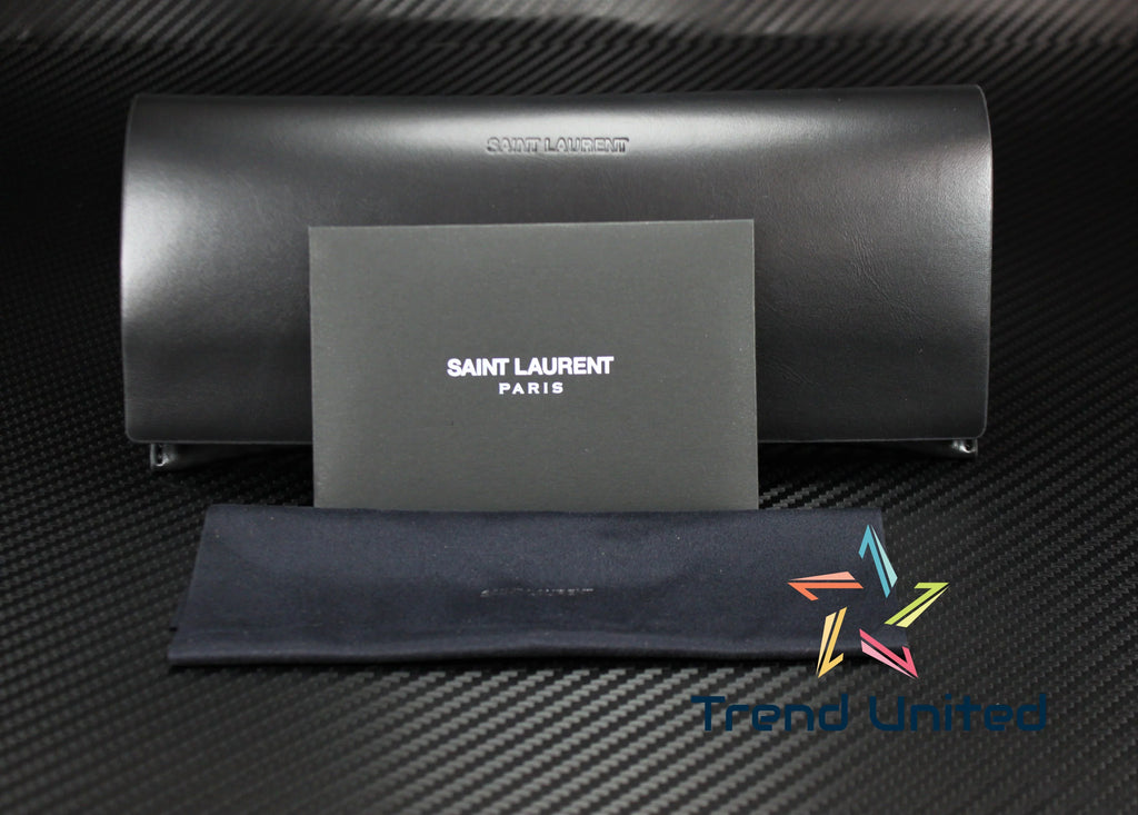 Top-quality SAINT LAURENT SL 455 001 Rectangular Squared Acetate Black 56mm Men's Sunglasses