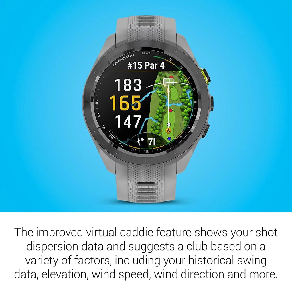 Garmin Approach S70, Black (47mm) with Accessories