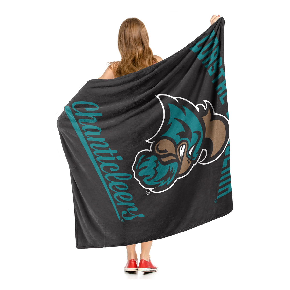 Top-quality Coastal Carolina Chanticleers Alumni Silk Touch Throw Blanket
