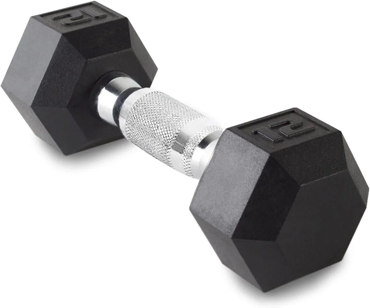 12LB Set Of 2 Hex Dumbbells Rubber Coated Cast Iron Hex Black Dumbbell Weights For Exercises Neoprene Dumbbell Hand Weights Anti-Slip Anti-Roll Hex Shape Colorful 12Lbs Pair - Perfect for your project