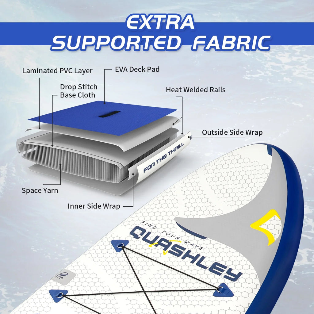 Inflatable Stand Up Paddle Board Complete with Premium SUP Accessories Carry Bag