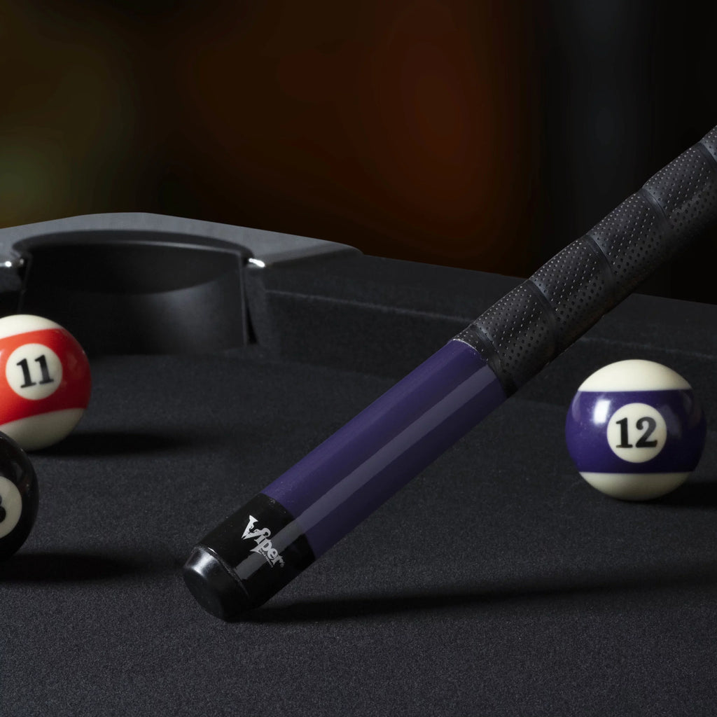 Top-quality Viper Sure Grip Pro 58" Billiard/Pool Cue, 2 Piece, Purple, 19 Ounce