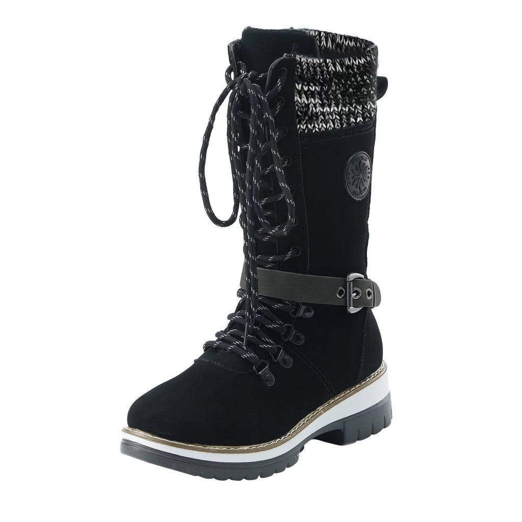 Top-quality Women's Size 8 Hiking Boots Boots For Women Snow Boots Durable Outdoor Thermal Winter Mid Calf Boots Warm Boots