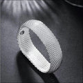 Sterling silver mesh Bracelet handcrafted very popular style - Perfect for your project