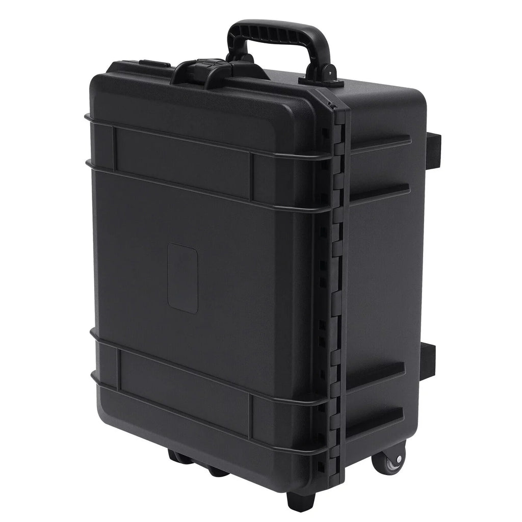 Miumaeov Large Portable Protective Water and Shock Resistant Hard Case Camera Tools Equipment Laptop Hard Case Box with Wheels and Handle with 5 Layers Foam Black 16.7" x 12" x 21.25" - Perfect for your project