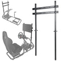 FEIRO Racing Simulator Cockpit Stand Display Frame fit for Logitech Thrustmaster,Fanatec, G25 G27 G29 G920 G923, Adjustable Monitor Bracket for Racing Cockpit Frame Without TV Seat Cockpit Stand