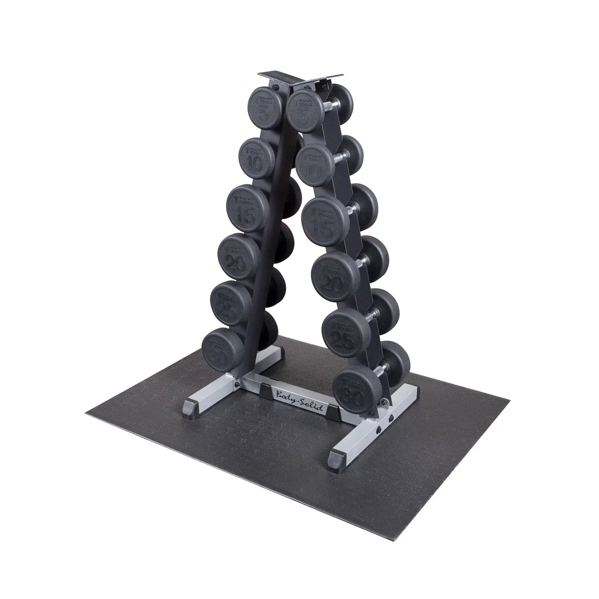 Top-quality Body Solid GDR44-RFDP Premium Dumbbell Rack Package