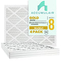 Accumulair Gold 14x24x1 MERV 8 Air Filter (4 Pack) - Perfect for your project