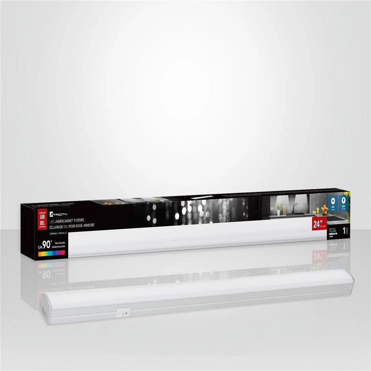 Xtricity - Dimmable LED Under Cabinet Light, 24 '' Length, 10W, 3000K Soft White - Perfect for your project