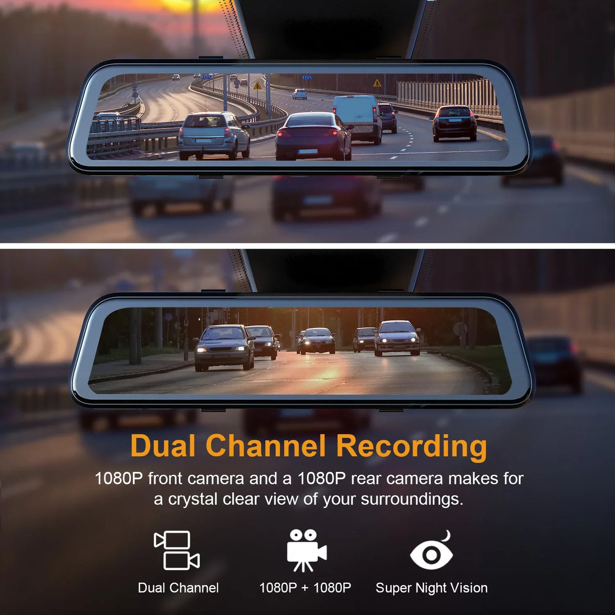 Top-quality Rexing M2 Smart Mirror Dash Cam with BSD ADAS