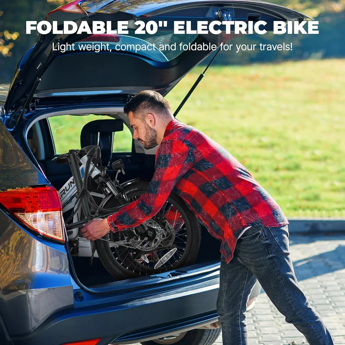 Top-quality VARUN Electric Bike - 500W Folding Ebike with Stylish 20" Wheels, 48V Lithium Battery for 40 Miles Range and 20MPH Speed