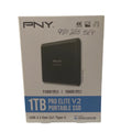 PNY Pro Elite V2 1TB USB 3.2 Gen 2x1 Type-C Portable Solid State Drive - Perfect for your project