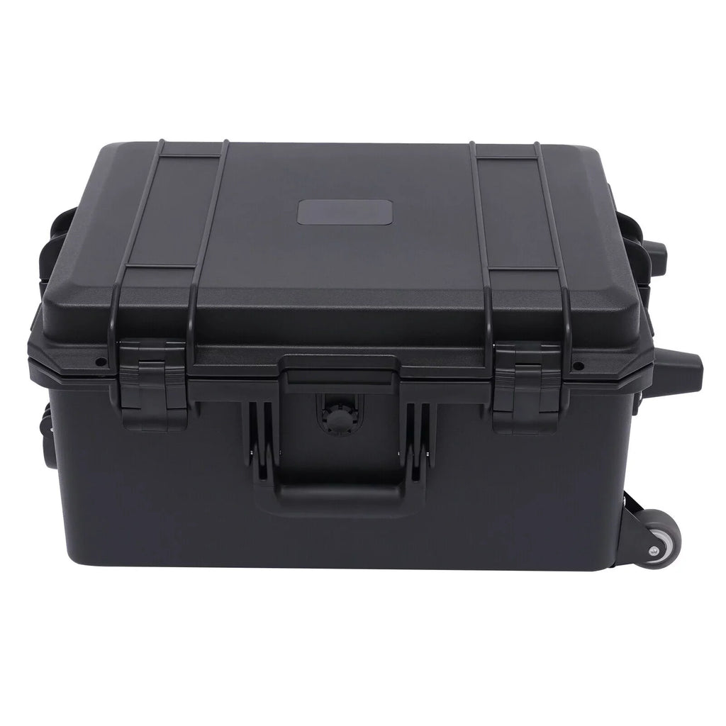 Miumaeov Large Portable Protective Water and Shock Resistant Hard Case Camera Tools Equipment Laptop Hard Case Box with Wheels and Handle with 5 Layers Foam Black 16.7" x 12" x 21.25" - Perfect for your project