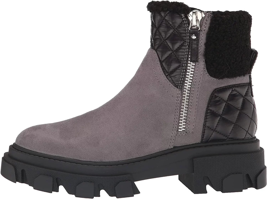 NINE WEST Womens Colbee2 Ankle Boot 8 Grey Suede