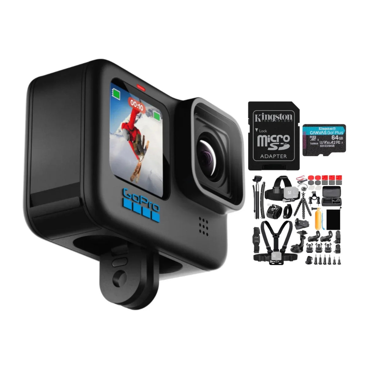 GoPro HERO10 Black Action Camera Bundle - Perfect for your project