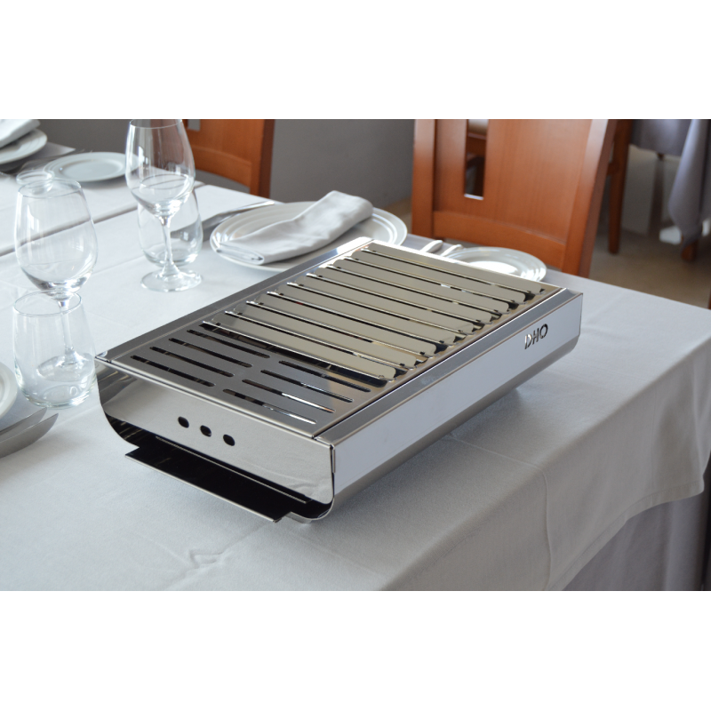 Modny przenośny grill węglowy ze stali nierdzewnej(Por omisión)