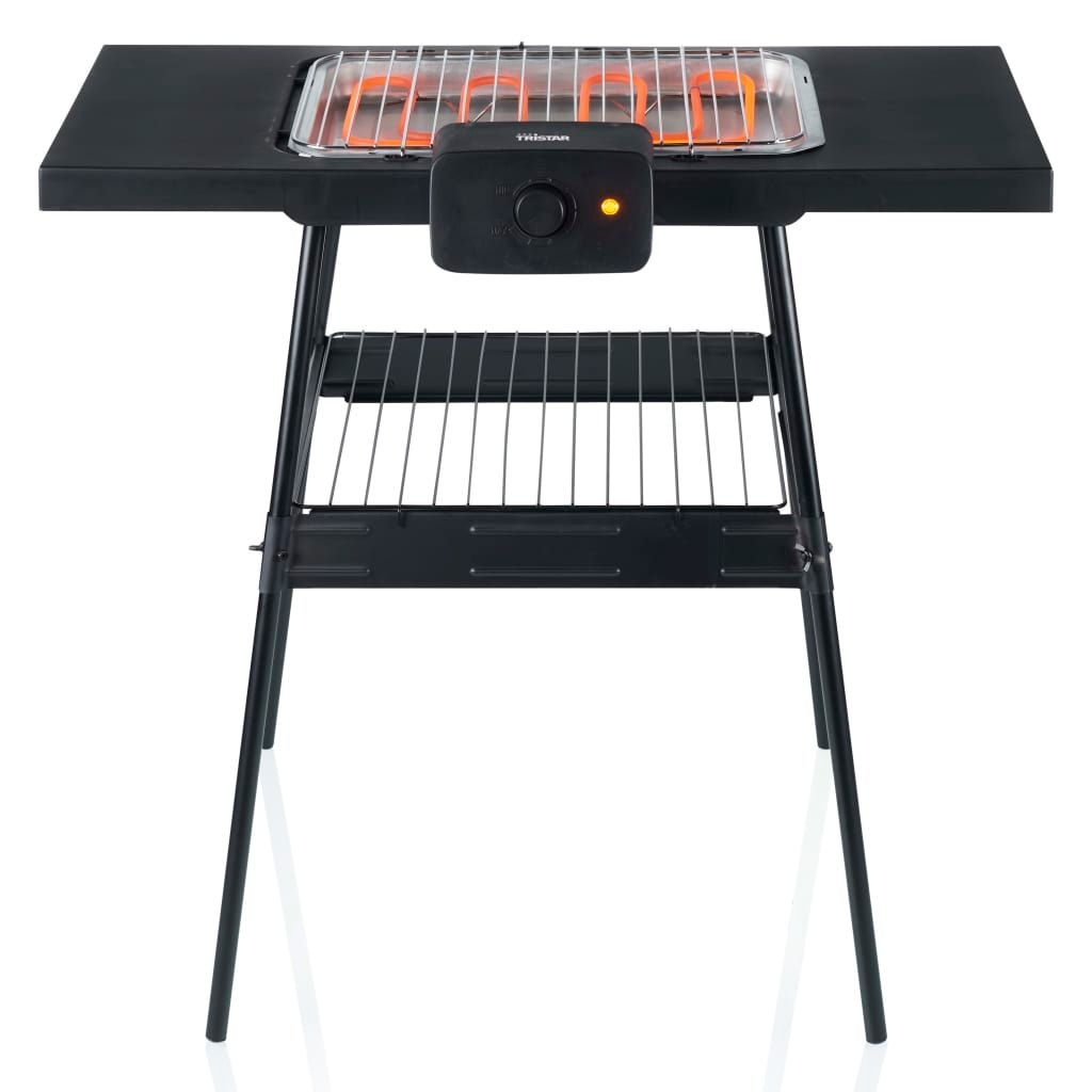 Barbacoa Eléctrica Con Soporte Bq-2870 Negra 2000 W Tristar(Por omisión)