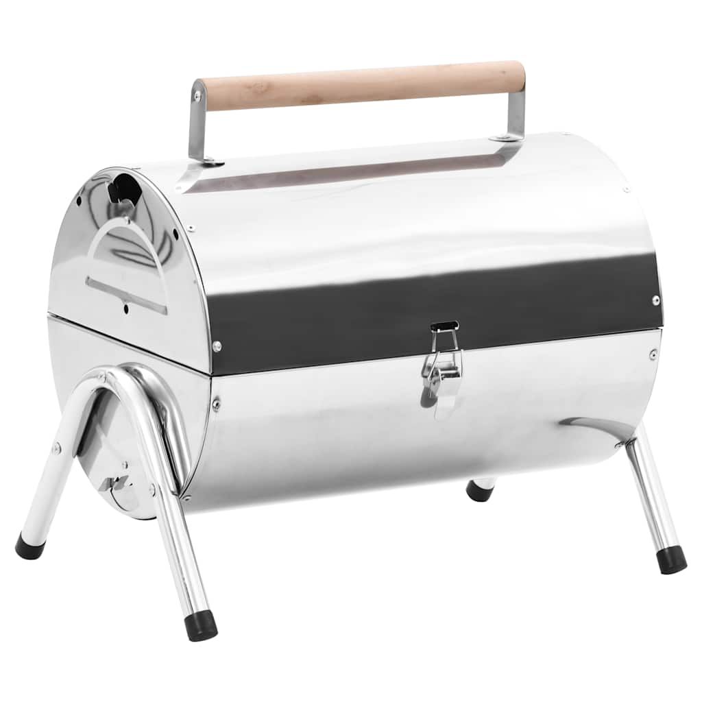 Grill węglowy stołowy ze stali nierdzewnej, podwójny, vidaxl(Por omisión)
